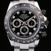 Rolex Daytona Stainless Steel Black Enameled Black Dial