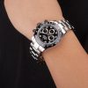 Rolex Daytona Stainless Steel Black Enameled Black Dial