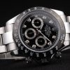 Rolex Daytona Stainless Steel Black Enameled Black Dial