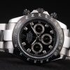 Rolex Daytona Stainless Steel Black Enameled Black Dial
