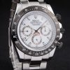Rolex Daytona Stainless Steel Black Enameled White Dial