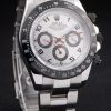 Rolex Daytona Stainless Steel Black Enameled Silver Dial