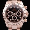 Rolex Daytona Rose Gold Plated Stainless Steel Black Dial