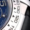 Rolex Daytona Stainless Steel Case Blue Dial Black Leather Strap