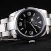 Rolex Explorer Polished Stainless Steel Black Dial
