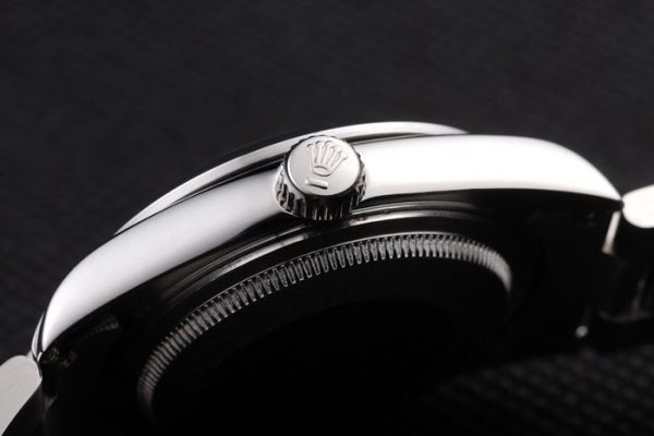 Rolex Explorer Polished Stainless Steel Black Dial