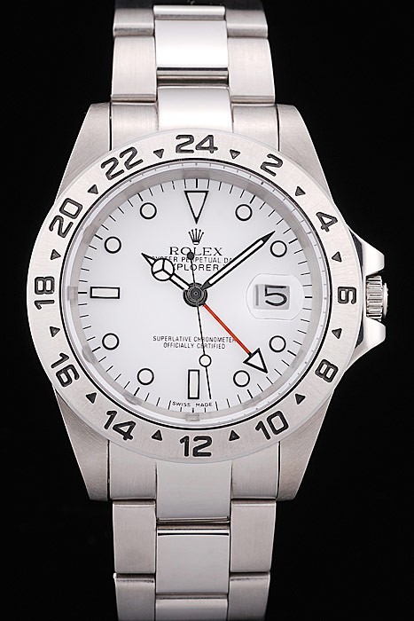 Rolex Explorer Stainless Steel White Dial Tachymeter