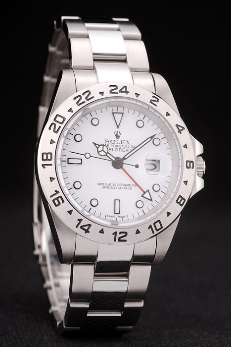 Rolex Explorer Stainless Steel White Dial Tachymeter