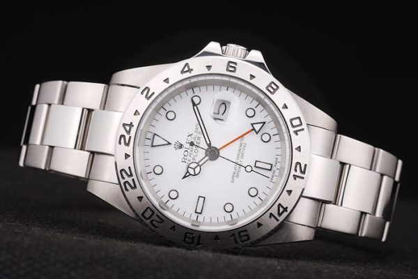 Rolex Explorer Stainless Steel White Dial Tachymeter
