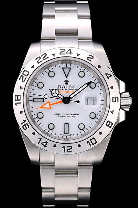 Rolex Explorer Stainless Steel White Dial Tachymeter Bezel