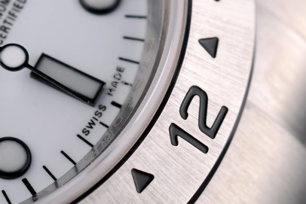 Rolex Explorer Stainless Steel White Dial Tachymeter Bezel