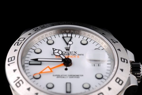 Rolex Explorer Stainless Steel White Dial Tachymeter Bezel