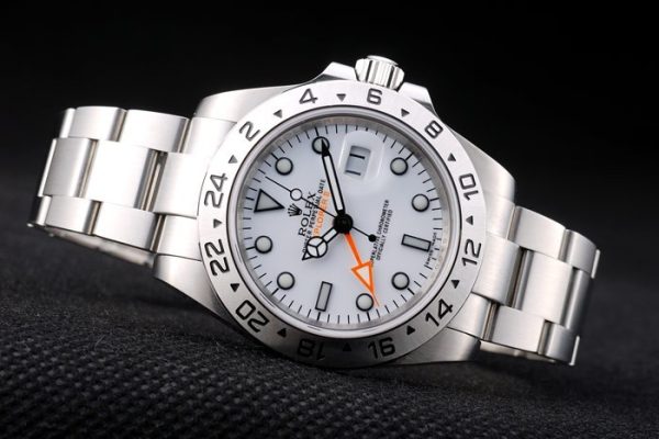 Rolex Explorer Stainless Steel White Dial Tachymeter Bezel