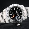Rolex Explorer Stainless Steel Bezel Black Dial Tachymeter