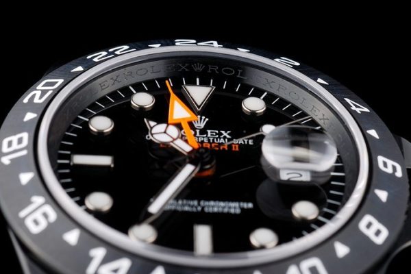 Rolex Explorer Black Ceramic Bezel Black Dial Tachymeter