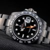 Rolex Explorer Black Ceramic Bezel Black Dial Tachymeter
