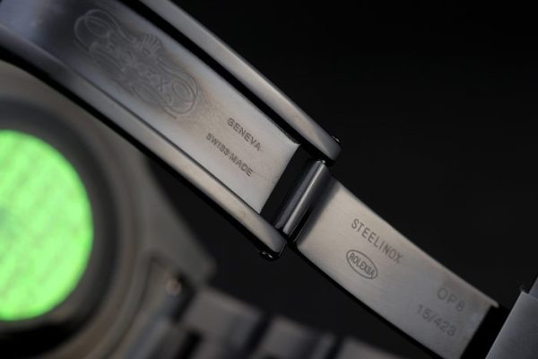 Rolex Explorer Black Ceramic Bezel Black Dial Tachymeter