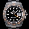 Rolex Explorer Black Ceramic Bezel Black Dial Tachymeter