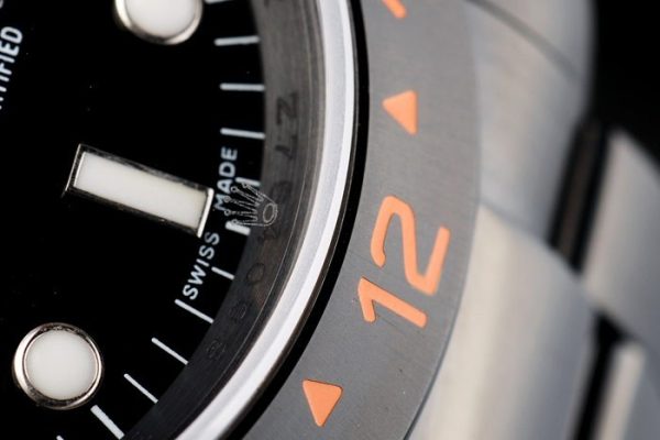 Rolex Explorer Black Ceramic Bezel Black Dial Tachymeter