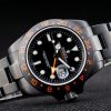 Rolex Explorer Black Ceramic Bezel Black Dial Tachymeter