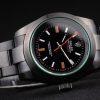 Rolex Milgauss Tinted Green Saphire Pro-Hunter Black Dial