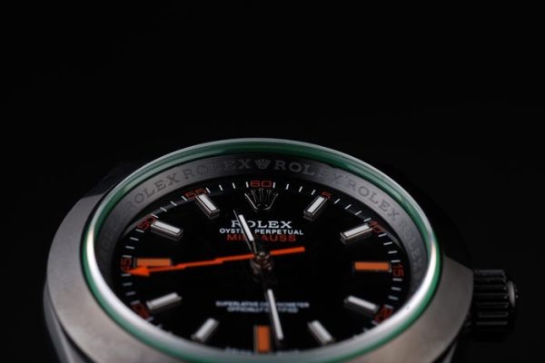 Rolex Milgauss Tinted Green Saphire Pro-Hunter Black Dial
