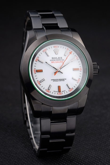 Rolex Milgauss Tinted Green Pro-Hunter Saphire White Dial