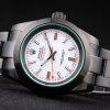 Rolex Milgauss Tinted Green Pro-Hunter Saphire White Dial