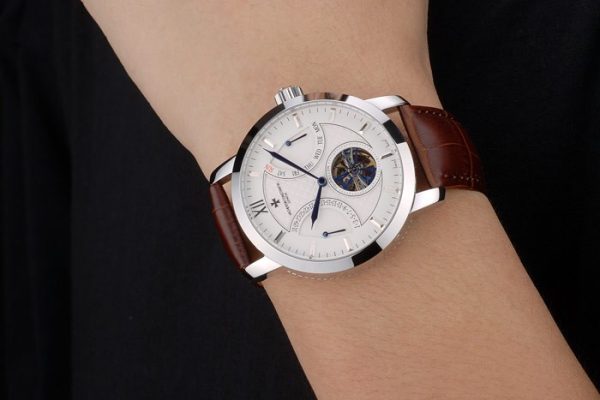 Vacheron Constantin Replica Watches Luxury Leather 80228