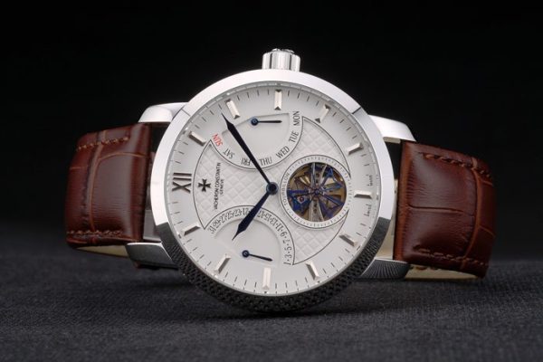 Vacheron Constantin Replica Watches Luxury Leather 80228