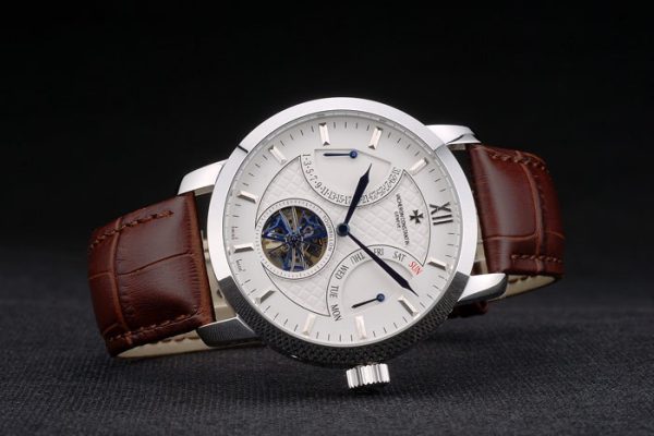 Vacheron Constantin Replica Watches Luxury Leather 80228